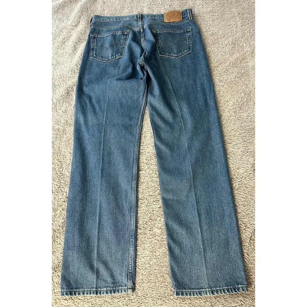 Vintage Levi’s 501xx Denim Blue Jeans USA Made 501-0193 Men’s W 36 L 32